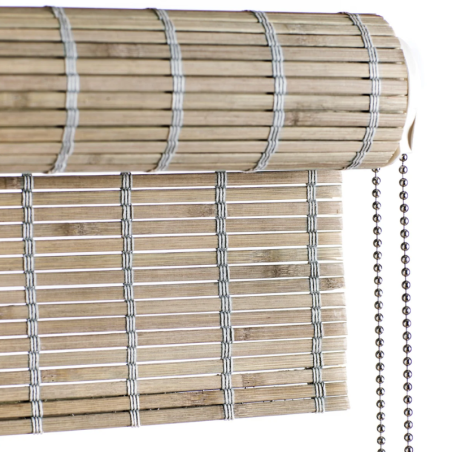 Estor Enrollable a Cadena de Madera | VenetiansBlinds.com