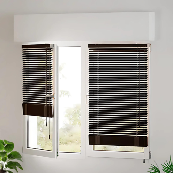 Venecianas Madera Frosted Wood | Sin Taladrar - ClickFit