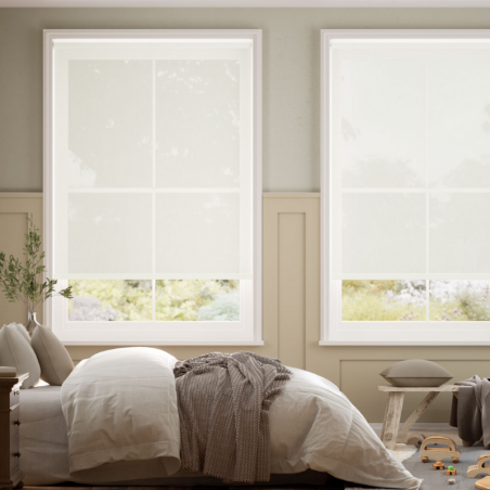 Estores Enrollables Screen Blanco | A Medida | VenetiansBlinds.com
