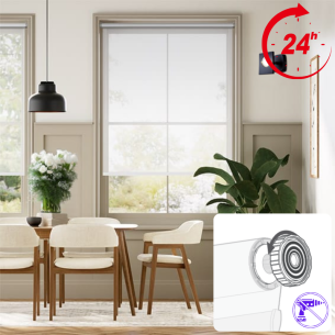 Estor Screen EasyFit Blanco 5% | Sin Taladrar | VenetiansBlinds.com