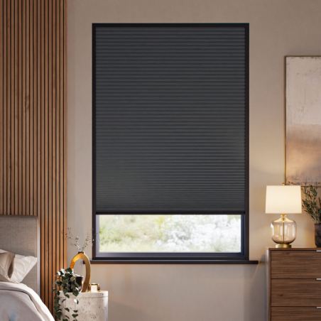 Cortina Plisada Opaca a Medida Sin Taladrar | VenetiansBlinds.com